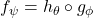 f_{\psi}=h_{\theta}\circ g_{\phi}