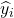 \widehat{y}_i