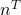 n^{T}