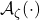 \mathcal{A}_{\zeta}(\cdot)