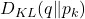 D_{KL}(q\Vert p_{k})