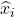 \widehat{x}_i