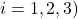 i=1,2,3)