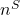 n^{S}