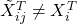 \tilde{X}_{ij}^{T}\neq X_{i}^{T}