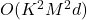 O(K^2M^2d)