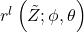 r^{l}\left(\tilde{Z};\phi,\theta\right)